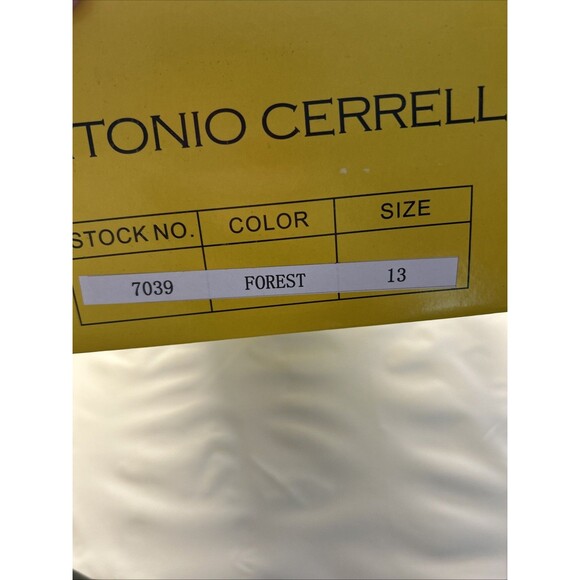 Antonio Cerrelli Men Dress Shoes Oxford Lizard Print Forest 7039 Size 13 New main image 9